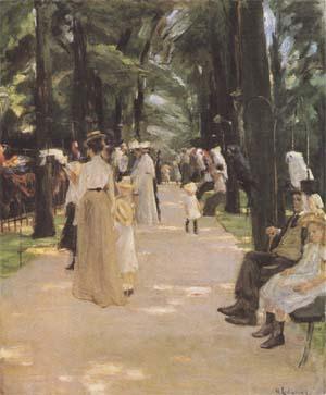 The Parrot Walk at Amsterdam Zoo (mk09), Max Liebermann